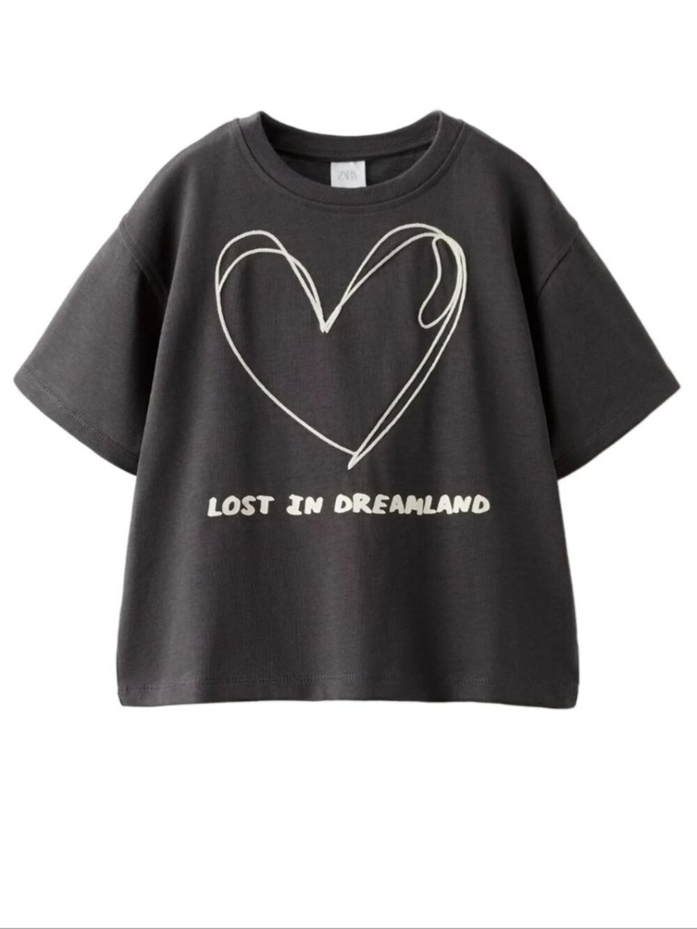 Zara Kids Cropped Lost in Dreamland T-Shirt